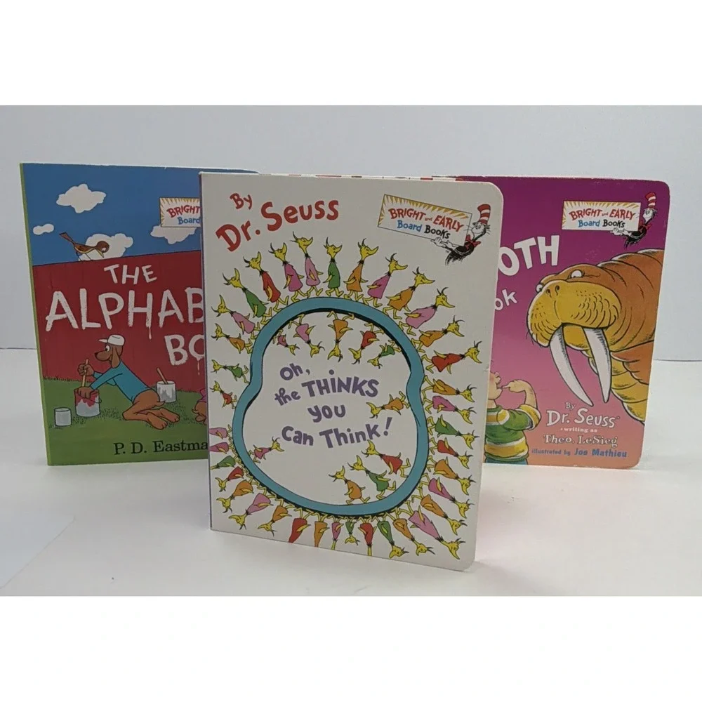 Dr. Suess's Card Books Lot Of 3 - The Alphabet Book, Oh The Thinks You Can Think